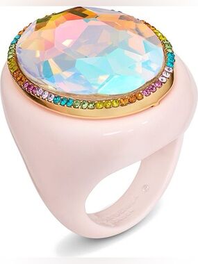 NIB Kurt Geiger Oval Stone Cocktail Ring size 9